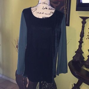 Fred David women top size m color green new